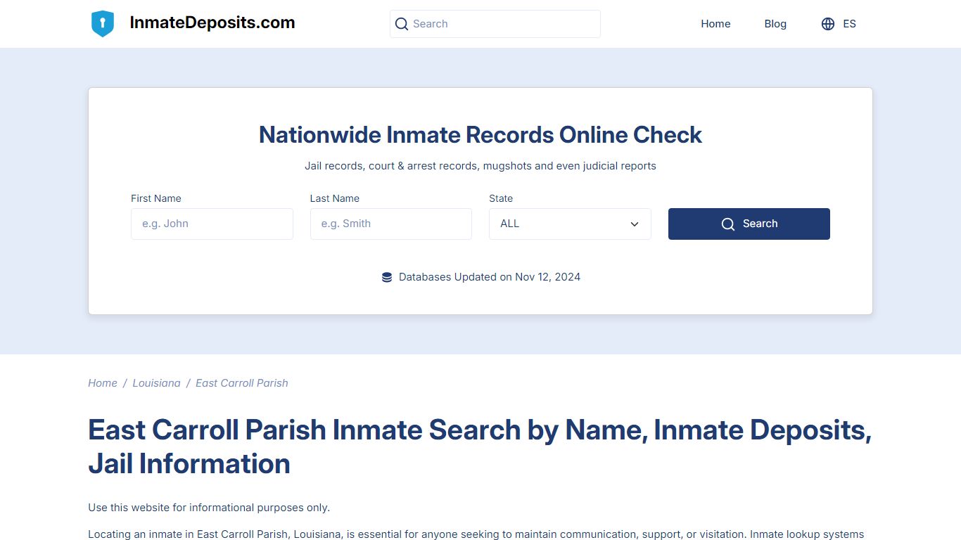 East Carroll Parish, LA Inmate Lookup, Inmate Deposits, Jail Info