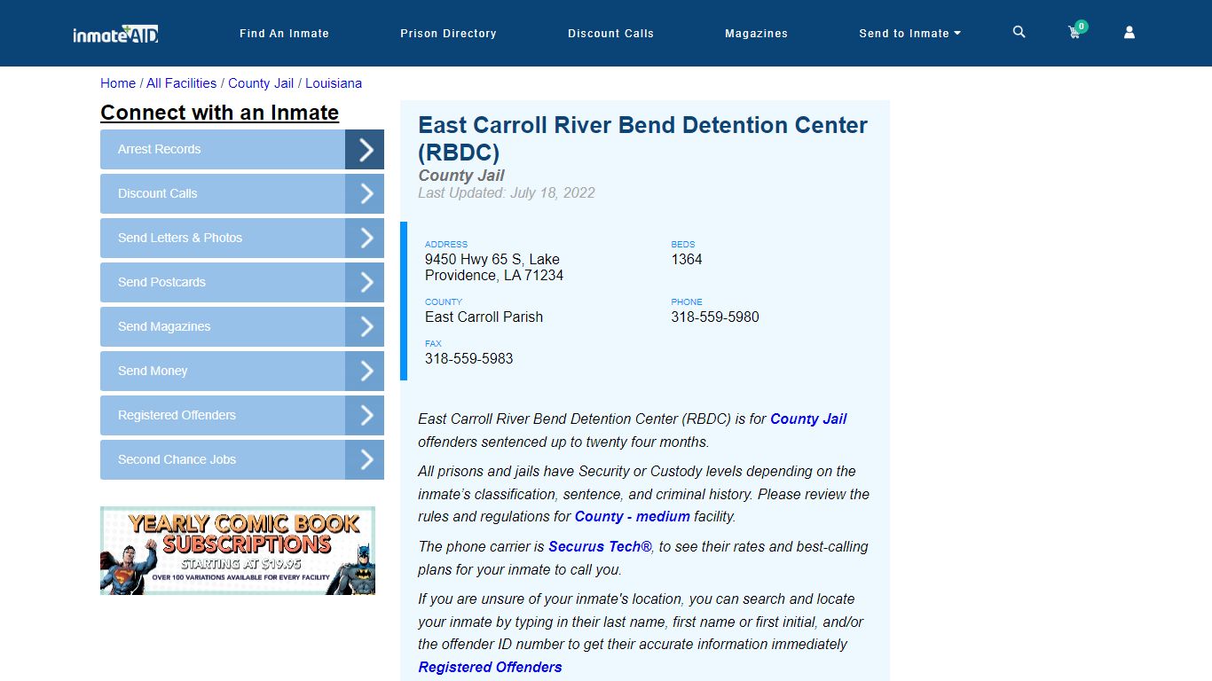 East Carroll River Bend Detention Center (RBDC)